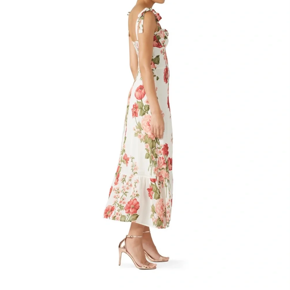 REFORMATION Nikita Etienne Floral Dress 0 - Picture 3 of 7